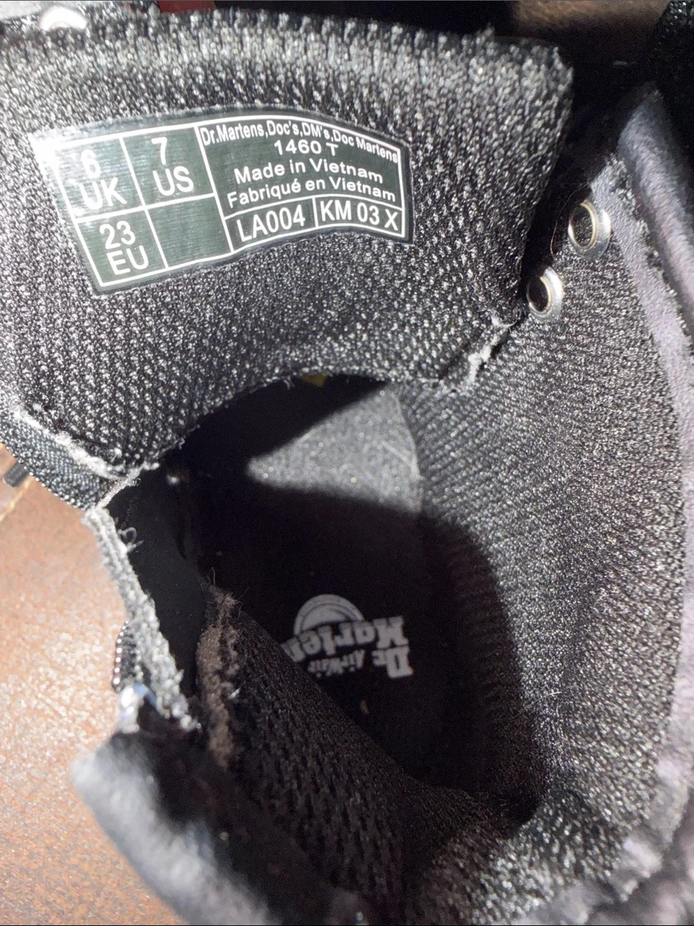 NWOT Dr. Martens Black Boots With Flowers